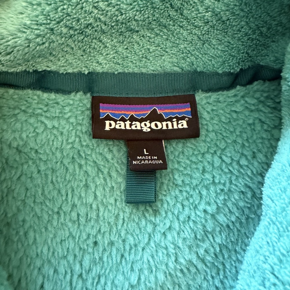 Patagonia Re-Tool Snap-T Fleece Pullover Jacket Womens Large Green 25442 - Picture 3 of 11